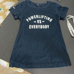 Girls who powerlift “powerlifting vs everybody” tee